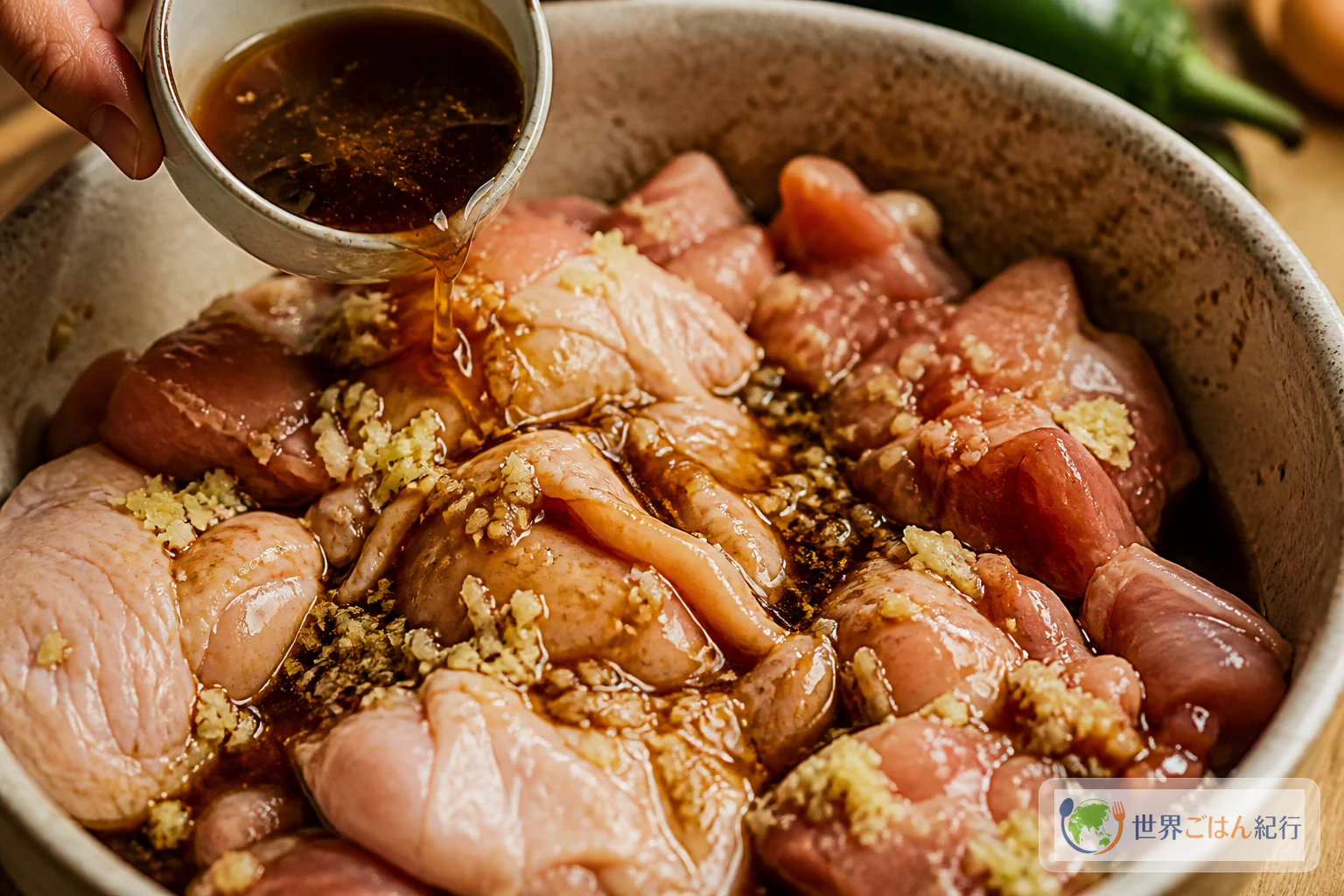 手順1: 肉に下味をつける