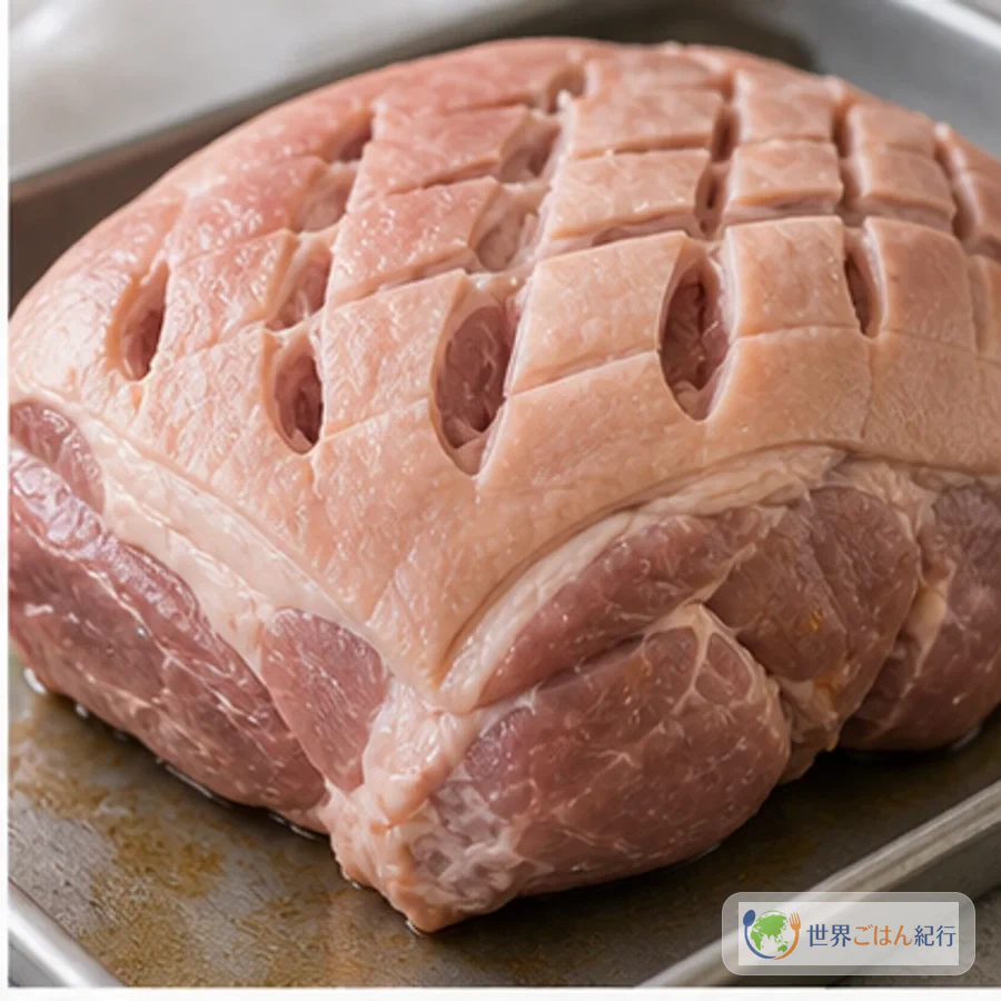 手順2: 肉に切れ目を入れる(8分)