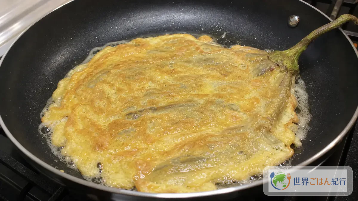 手順5: 中火で片面を焼く(所要時間: 4分)